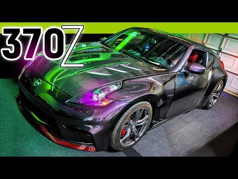 RGB Demon Eye Headlights on Carbon Fiber Nissan 370z | FlyRyde