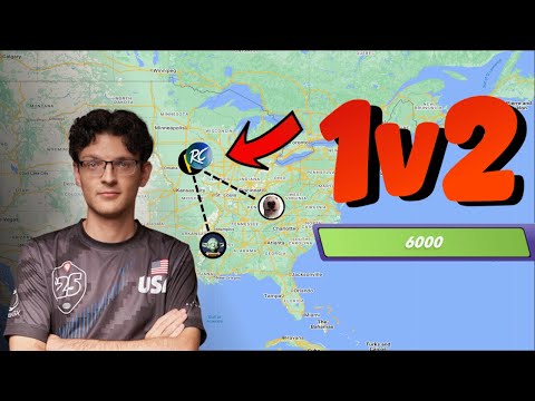 1v2ing in Geoguessr Team Duels