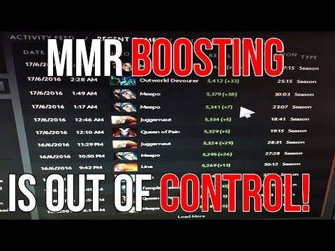MMR Boosting (re-calibration) is out of control in and it's ruining Dota 2