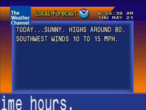 WeatherStar 4000 Emulator May 21, 2009 654am