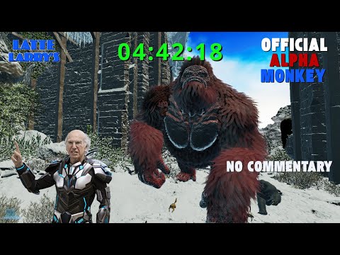 Easy Alpha Megapithecus (Monkey) SOLO Run (No Commentary) — The Island | Ark Survival Ascended