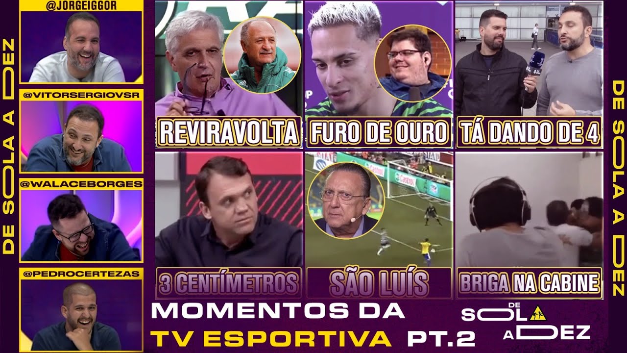 QUAL É O MELHOR MOMENTO DA TELEVISÃO ESPORTIVA BRASILEIRA? (PT. 2) | DE SOLA A DEZ