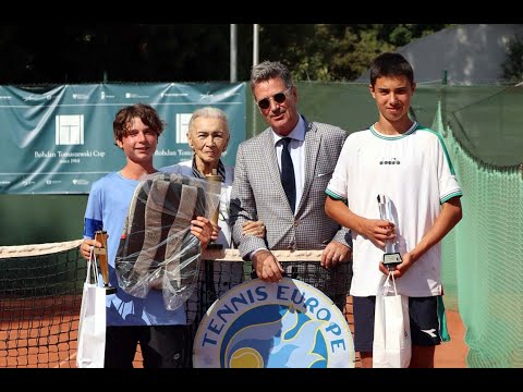 Tenis Bohdan Tomaszewski Cup 2023 finał chłopców Alexandrescou - Sadzik 6-3 3- 6-3