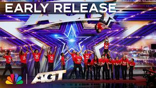 Early Release: 92-Year-Old Jesse White And His Tumbling Team SHOCK The Judges! | Auditions | AGT thumbnail