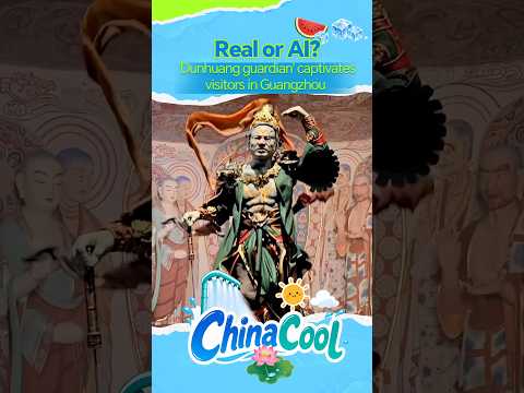 Real or AI? 'Dunhuang guardian' captivates visitors in Guangzhou #coolchina