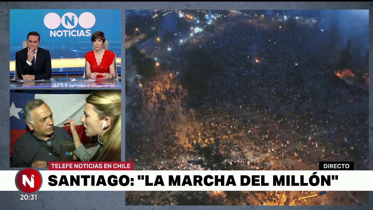 SANTIAGO de CHILE: la MARCHA del MILLÓN – Telefe Noticias