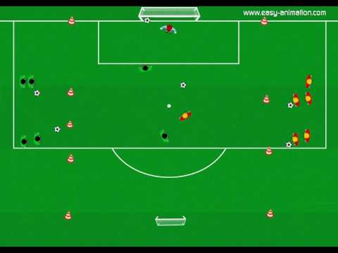 1-gegen-1-Torschuss-Spiel