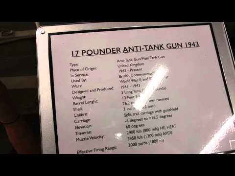 17 Pounder Anti-Tank Gun yr 1943 British built, Range 2000 yard (1.8 Km)