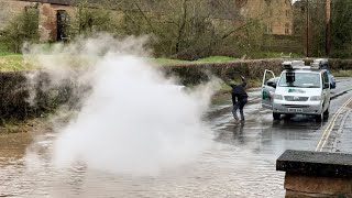 Fails Galore and Epic Close Calls || Vehicles vs Deep Water || Uk Flooding Compilation #13