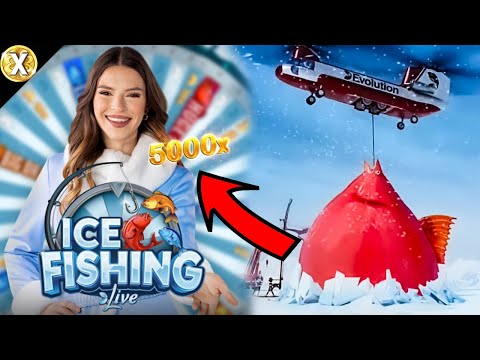 Our First Ever MAX WIN On ICE FISHING!! (1,300.00x Win) New Online Slot - Evolution Gaming
