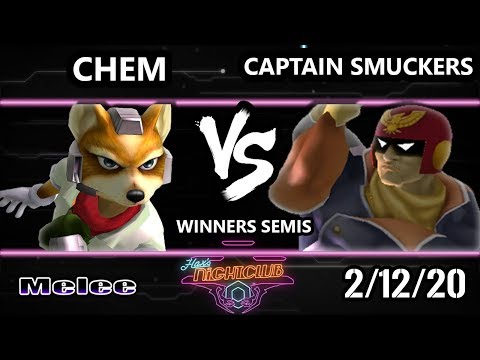 Hax’s Nightclub S1E7 Winners Semis - Chem (Fox) Vs. Captain Smuckers (Captain Falcon) Smash Melee