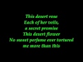 sting - desert rose with lyrics