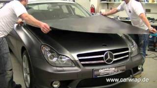 Mercedes CLS full Car-Wrap in 3M anthrazit metallic matt