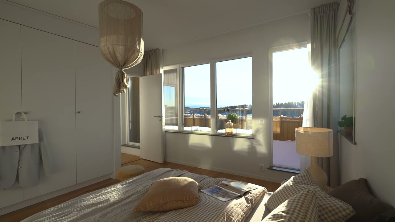 4 rum Parhus på Tollareslingan 13A, lgh 5 Tollare Nacka kommun - video