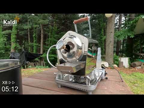 KALDI POP Coffee Roaster outdoor roasting