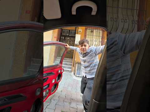 Arabada ses sistemi olmadığı için kardeşim çok üzüldü #shorst #ahmetaktas44