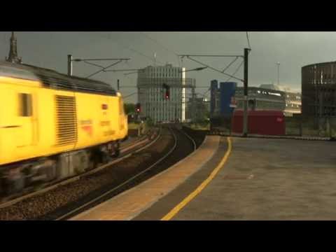 Network Rail HST Derby to Heaton at Manors Station Newcastle 22nd July 2016