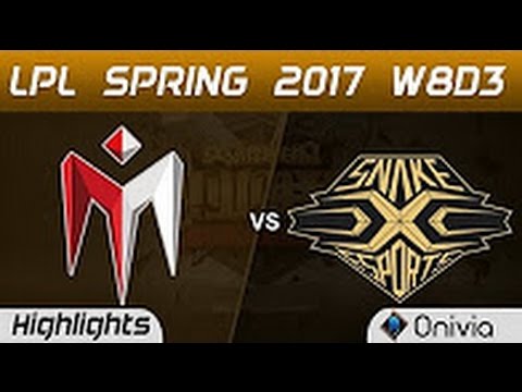 IM vs SS Highlights Game 1 LPL Spring 2017 W8D3 I May vs Snake