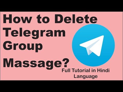 How to Delete Telegram Group Massage? - YouTube