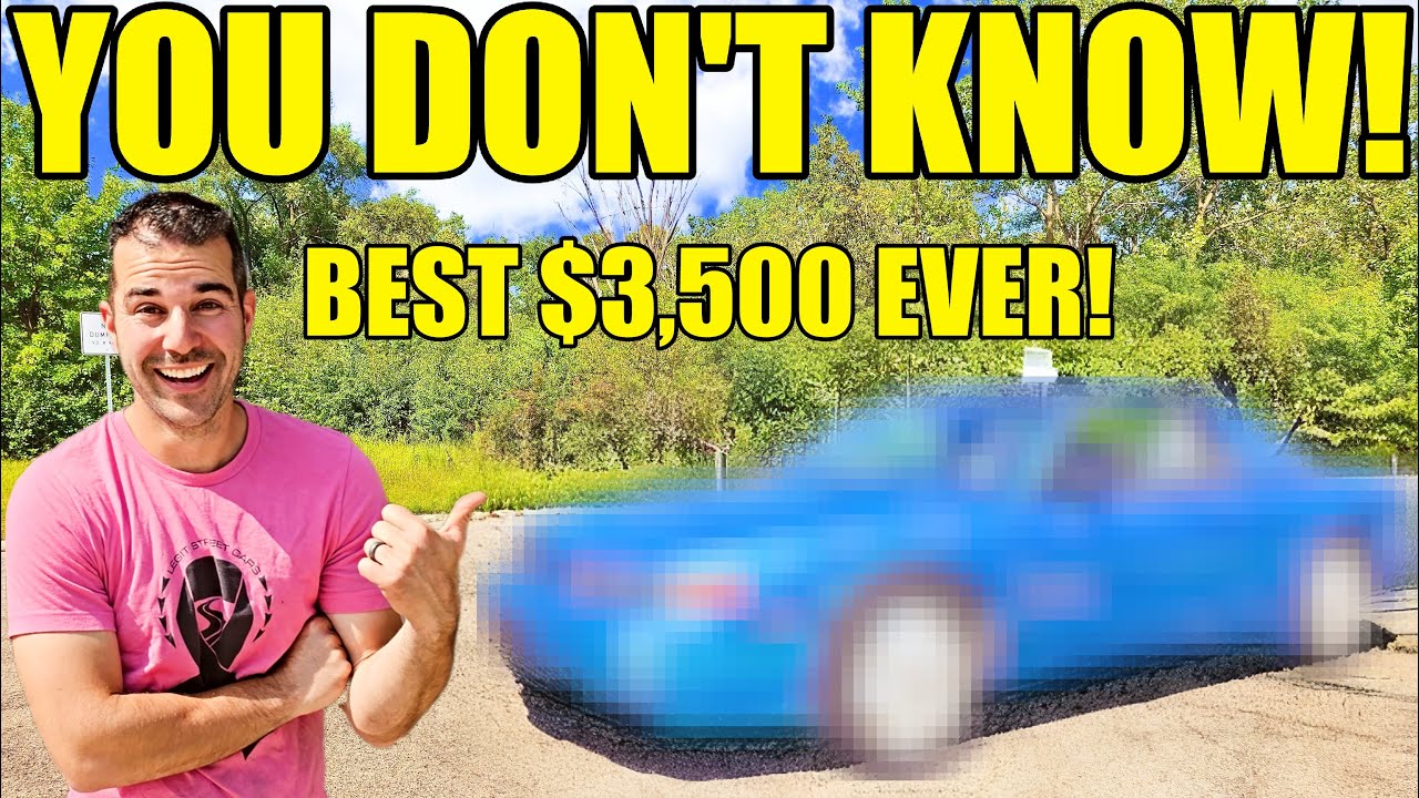 I Bought The Coolest Car You've NEVER HEARD OF! First Start In Years! Manual Trans, 7,000 RPM!