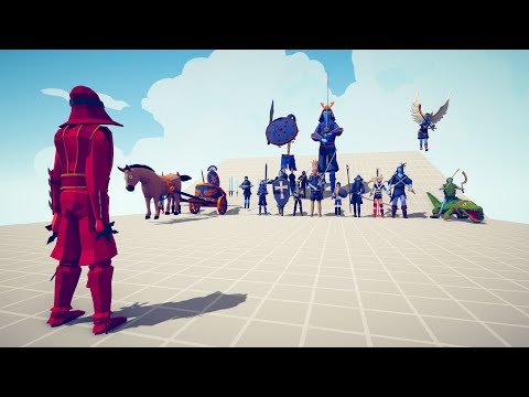 SENSEI vs SWORD Team - Totally Accurate Battle Simulator TABS