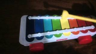 Aprende a tocar "Estrellita "  en xilófono fisher price