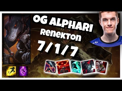 Renekton vs Camille OG Alphari TOP (7/1/7) Gameplay Replay - Patch 10.23