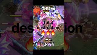 Dragon rider electro drag strategy #shorts #viral #clashofclans #electro #th14 #100