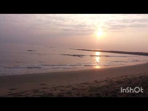 Rushikonda beach view in the early  morning at Vizag with listening M. S.Subbalakshmi song😌