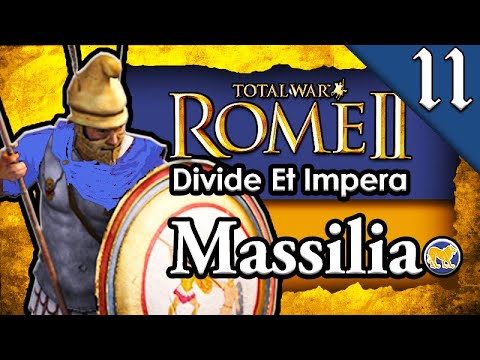 BATTLE OUTSIDE ROME! Total War Rome 2: DEI: Massilia Campaign Gameplay #11