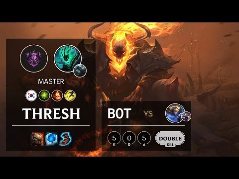 Thresh Bot vs Ezreal - KR Master Patch 10.9