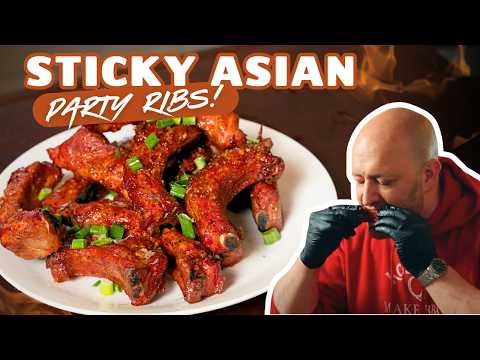 Smoked Ribs On Traeger With Sticky Asian Sauce!