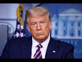 President Donald Trump holds a news conf