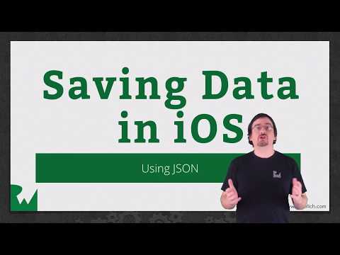 Reading and Writing JSON Saving Data in iOS raywenderlich com