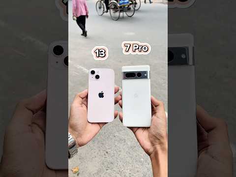 iPhone 13 Vs Google Pixel 7 Pro | Camera Zoom Test! #shorts