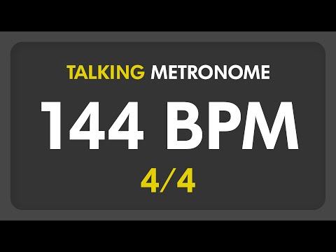 144 BPM - Talking Metronome (4/4)