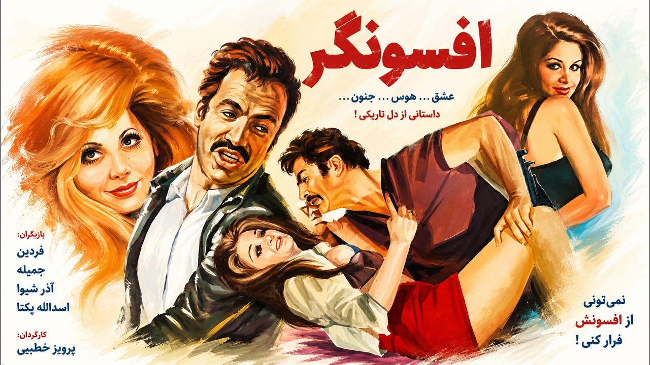 افسونگر | فیلم عاشقانه - نسخه رنگی FHD  -  با هنر نمایی ناصر ملک مطیعی و دلکش
