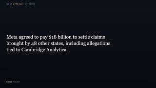 A judge in New Mexico ordered Meta to pay $25bn for lying about user data privacy