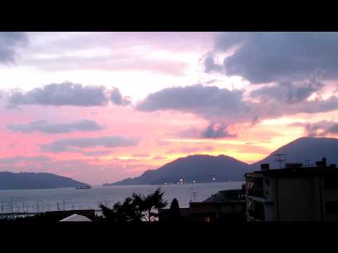 Timelapse of Sunset in Lerici, Italy (HD 1080p)