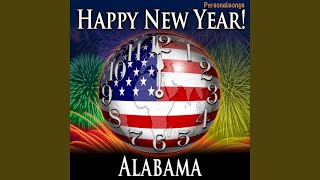 Happy New Year Alabama with Countdown and Auld Lang Syne