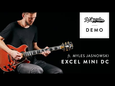 D'Angelico Mini Double Cut Semi-Hollow, Dual USA Seymour Duncan '59 humbuckers, coil split, Mint image 8