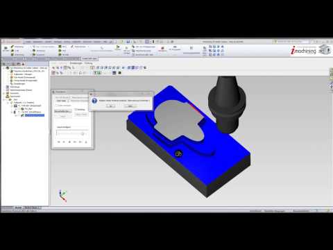 iMachining 3D - Halter Kollision, Reihenfolge Restschruppen