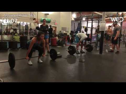 CrossFit Open 18.2 - F10 : 1st Time - Crystal Shen [RX] (Attempt 1) & Vishal Agawane [scaled]