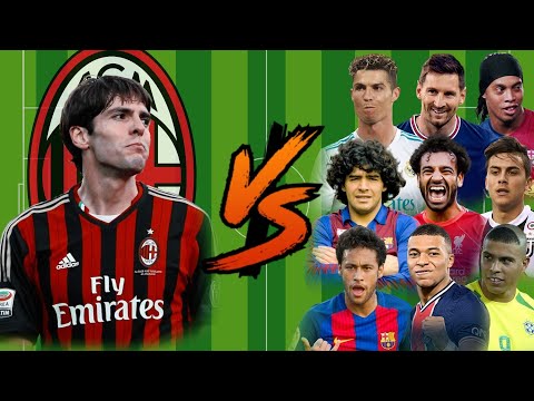 AC Milan-Kaká vs Legends💪(Messi-Ronaldo-Benzema-Neymar-Mbappe)