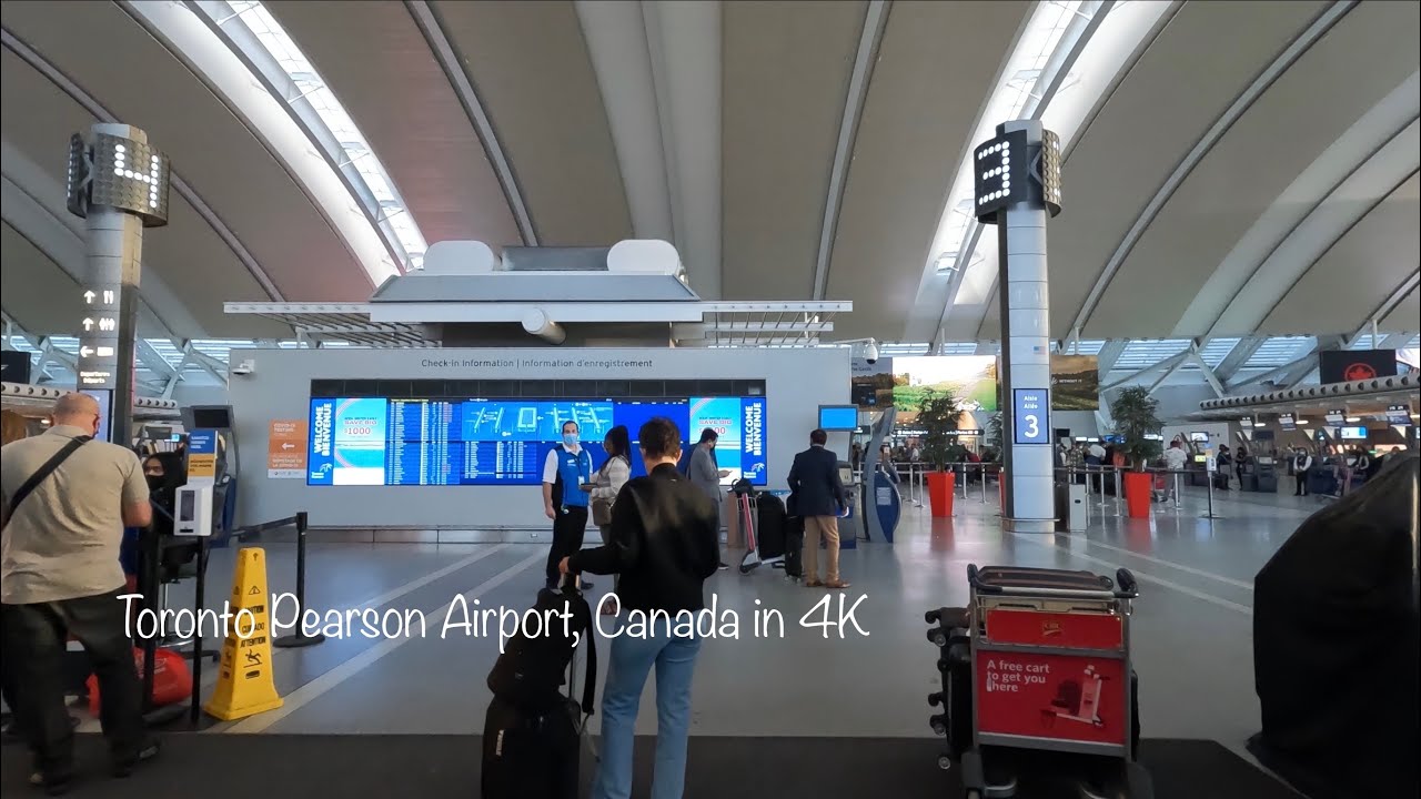 [4K]  Mississauga, ON, Canada:  Walking -  Toronto Pearson Airport  (YYZ) | #90