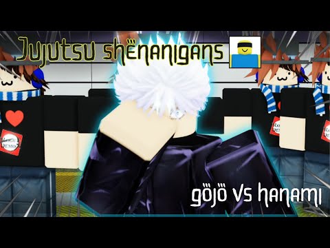 GOJO VS HANAMI,CHOSO,JOGO (full battle) jujutsu shenanigans