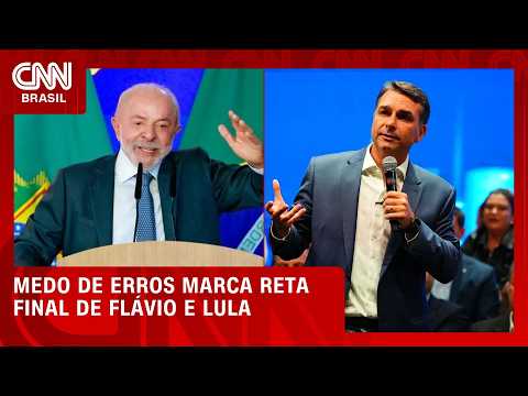 Medo de erros marca reta final de Flávio e Lula; entenda | CNN PRIME TIME