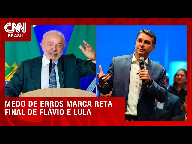 Medo de erros marca reta final de Flávio e Lula; entenda | CNN PRIME TIME