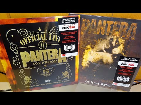 Pantera - Official Live: 101 Proof & Far Beyond Driven 2 LP 180 Gram Rhino Vinyl Records Collection