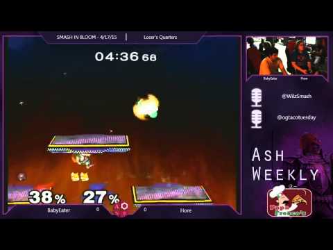 Melee Loser's Quarters Smash in Bloom - Obi (Samus) vs Hore (Fox, Sheik)